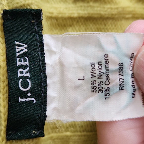 J. Crew Mustard/lime Knit Sweater - Picture 3 of 3